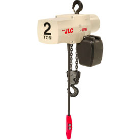 Coffing&#174; JLC 2 Ton Electric Chain Hoist W/ Chain Container 10' Lift 8 FPM 115/230V