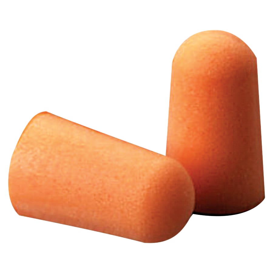 Foam Earplug, Foam, Bright Orange, Uncorded Tapered Piece 200 with 1 Pack