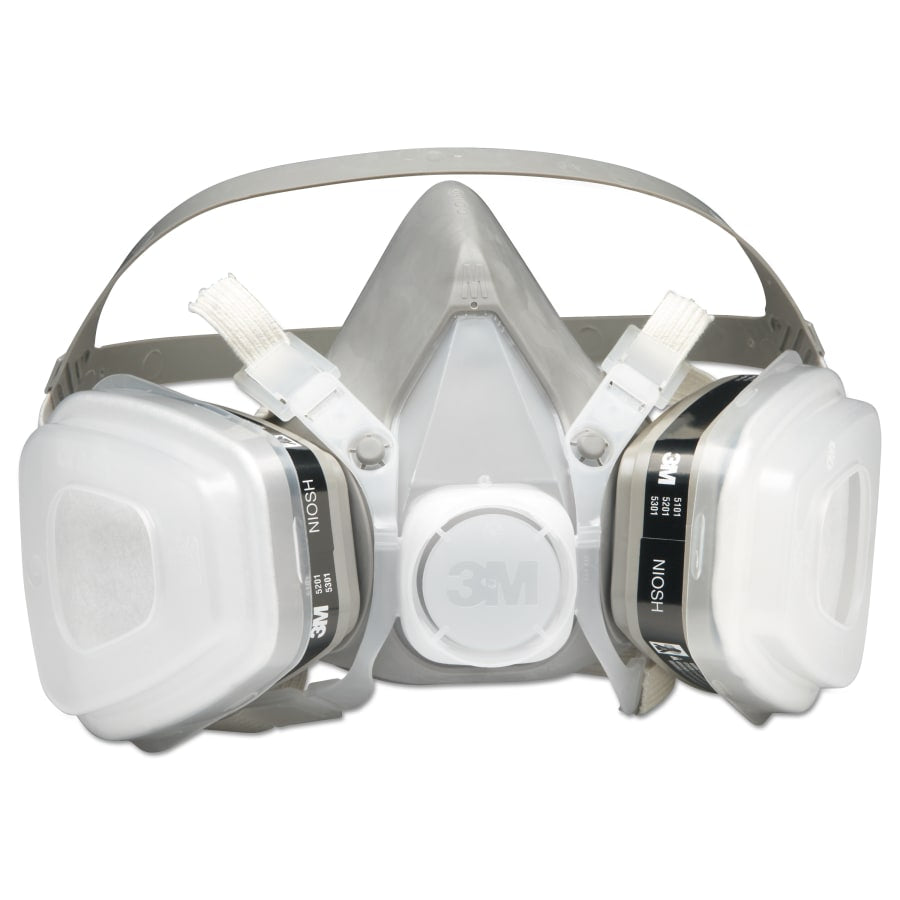 3M 5000 Series Half Facepiece Respirator, Medium Size, Organic Vapors/P95 Protection - Comfortable, Reusable Respiratory Mask for Industrial Safety