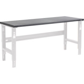 Global Industrial&#153; Workbench Top Steel Square Edge 72""W x 36""D x 1-1/2"" Thick Black