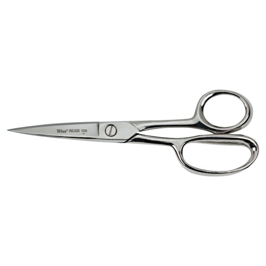 Crescent 186-1DSN Industrial Shears with Enlarged Lower Ring, 8.125 Inch OAL Silver Sharp Pack of 1