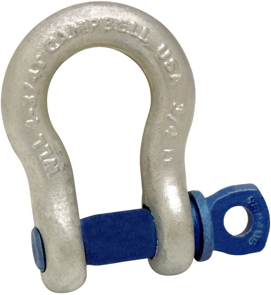 Campbell 193-5410835 Screw Pin Anchor Shackles, Drop-Forged Carbon Steel Pack of 1