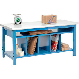 Global Industrial&#153; Packing Workbench W/Lower Shelf Kit Laminate Safety Edge 60""W x 36""D