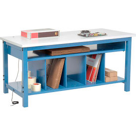 Global Industrial&#153; Packing Workbench W/Lower Shelf Kit ESD Square Edge 60""W x 36""D