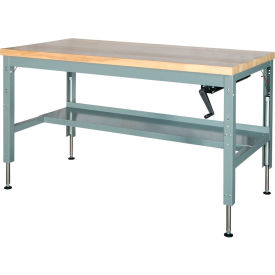 Parent Standard Workbench W/ C Channel Leg Maple Square Edge 48""W x 30""D Gray