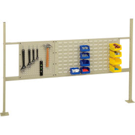 Global Industrial&#153; 18"" Pegboard & 36"" Louver Panel Kit 54""W Tan