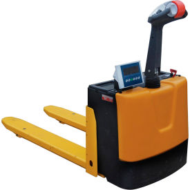 Vestil Self-Propelled Electric Scale Pallet Jack 3000 lb. Cap. 28-1/4""W x 48""L Forks