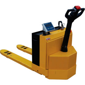 Vestil Self-Propelled Electric Scale Pallet Jack 4500 lb. Cap. 30-3/16""W x 48""L Forks