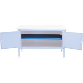Global Industrial&#153; 253971BL Center Shelf For Cabinet Steel 72""W Blue