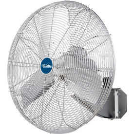 Global Industrial&#153; 24"" Washdown Wall Mount Fan 1 Speed 7200 CFM 1/4 HP Single Phase