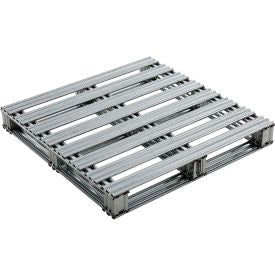 Global Industrial™ Stackable Open Deck Pallet Galvanized Steel2-Way36