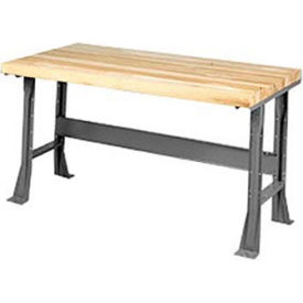 Global Industrial&#153; Assembly Workbench 60 x 30"" Flared Leg Shop Top Safety Edge