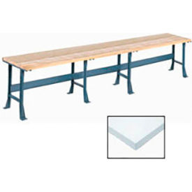 Global Industrial Production Workbench w/ Laminate Square Edge Top 180""W x 30""D Gray