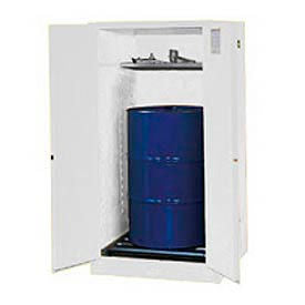 Justrite&#174; Drum Cabinet 55 Gal. Capacity Vertical Manual Close Flammable