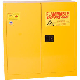 Eagle Flammable Cabinet with Self Close Bi-Fold Double Door 30 Gallon