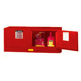 Justrite&#174; Piggyback Paint & Ink Cabinet w/ Manual 2 Doors 12 Gal. Cap. 43""W x 18""D x 18""H
