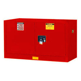 Justrite&#174; Piggyback Paint & Ink Cabinet w/ Manual 2 Doors 17 Gal. Cap. 43""W x 18""D x 24""H