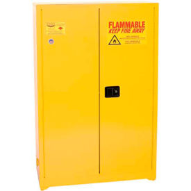 Eagle Paint/Ink Safety Cabinet with Self Close BiFold - 60 Gallon Yellow