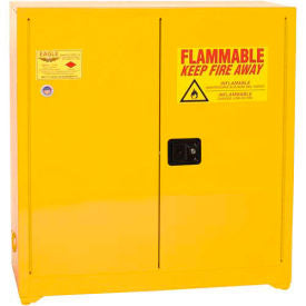 Eagle Paint/Ink Safety Cabinet with Self Close - 40 Gallon Yellow