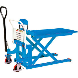 Global Industrial Manual High-Lift Skid Truck 2200 lb. Capacity 27""W x 44-1/2""L Forks