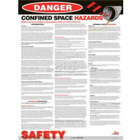 Poster Confined Space Hazards 24 x 18