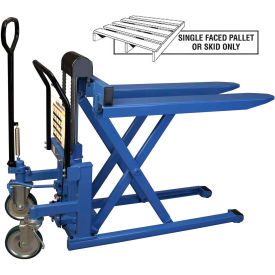 Bishamon&#174; SkidLift Foot Operated High-Lift Skid Truck 1100 lb. Capacity 27""W x 42-1/2""L Forks