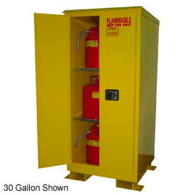 Flammable Safety Cabinet with Roof - 90 Gallon Self Close Doors