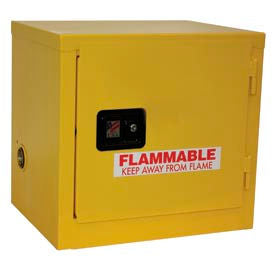 Global Industrial&#153; Stackable Flammable Cabinet Self Close Double Door 6 Gal. 23""Wx18""Dx22""H