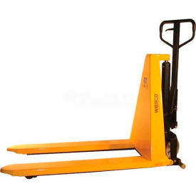 Wesco&#174; Non-Telescoping Manual High Lift Pallet Truck 2200 lb. Capacity 21""W x 44-1/2""L Forks
