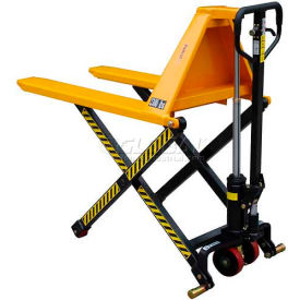 Wesco&#174; Telescoping Manual High-Lift Pallet Truck 3300 lb. Capacity 20""W x 43""L Forks