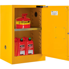 Global Industrial&#153; Flammable Cabinet Self Close Single Door 12 Gallon 23""Wx18""Dx35""H