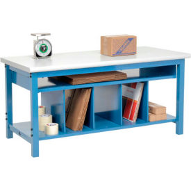Global Industrial&#153; Packing Workbench W/Lower Shelf Kit Laminate Safety Edge 72""W x 30""D