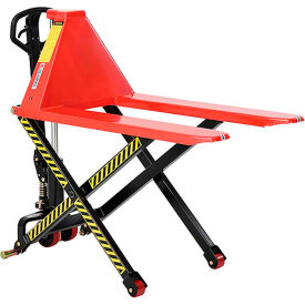 Global Industrial&#153; Manual High-Lift Skid Jack Truck 3300 lb. Capacity 21""W x 44""L Forks