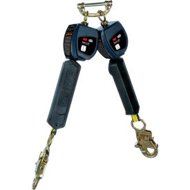 3M&#153; DBI-SALA Nano-Lok Personal Twin-Leg Self Retracting Lifeline w/ Steel Web Snap Hook 6 Ft.