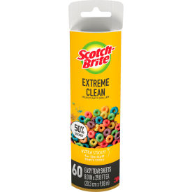 Scotch-Brite&#153; 830LSRFS-60 Extreme Clean Large Surface Lint Roller Refill 8"" x 29-13/16' 4pk