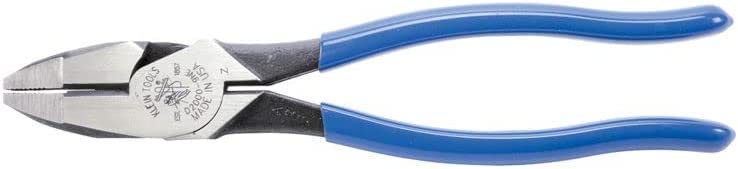 Klein Tools 409-D2000-9NE Side Cutter Lineman Pliers Cut ACSR, Screws, Nails, Hard Wire, 9-Inch Electrical Pliers Pack of 1