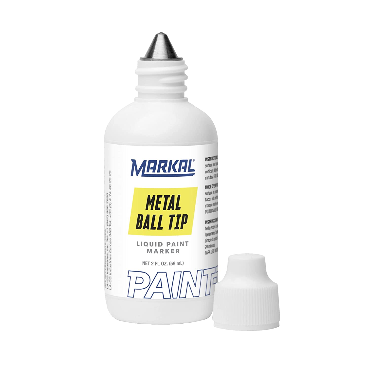 Markal Ball Paint Marker with 1/8" Tip Yellow Pack of 1