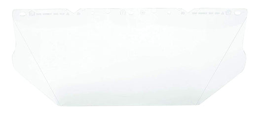 MSA 10115837 V-Gard Visor General Purpose Polycarbonate Clear Tint, Contoured 0.04"UV-Protected Hard Hat Accessory Pack of 1