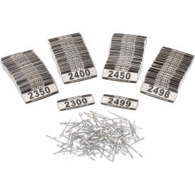 Global Industrial™ Locker Number Plate Kit Numbered 2300-2499 200/Pack