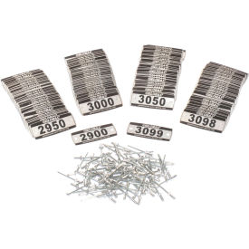 Global Industrial&#153; Locker Number Plate Kit Numbered 2900-3099 200/Pack