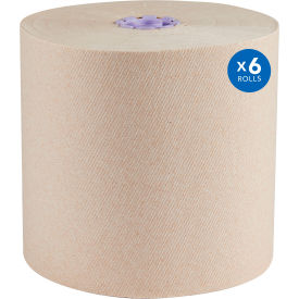 Scott&#174; 100 Recycled Fiber Hard Roll Towel 1-Ply 8""x700 ft 1.75"" Core Brown 6 Rolls/CT