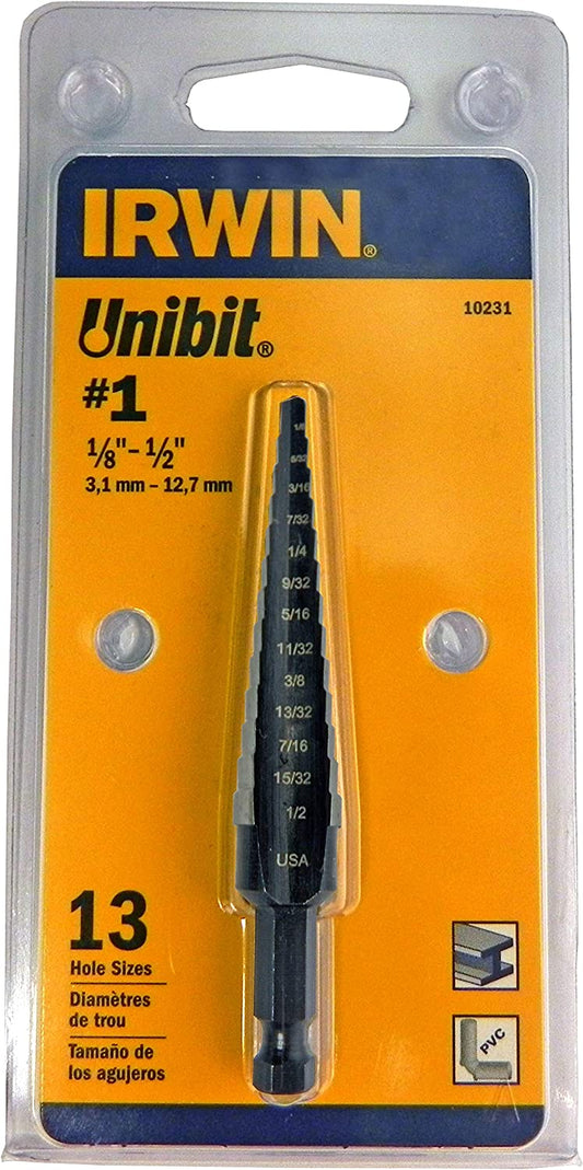 IRWIN Step Drill Bit - Versatile and Precise Drilling for Thin Materials