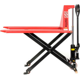 Global Industrial&#153; Manual High-Lift Skid Jack Truck 2200 lb. Capacity 27""W x 45""L Forks