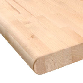 Global Industrial&#153; Workbench Top Maple Butcher Block Safety Edge 48""Wx30""Dx1-3/4"" Thick