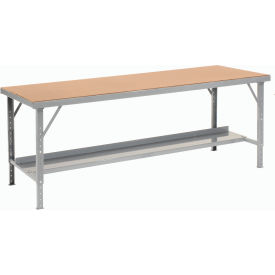 Global Industrial&#153; Assembly Workbench 84 x 48"" Folding Leg Hardboard Square Edge