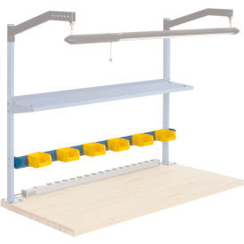 Global Industrial&#153; 96""W Bin Rail- Blue