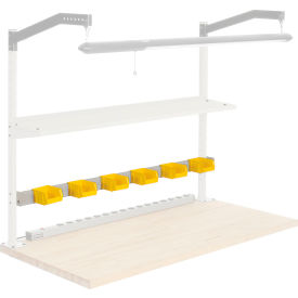 Global Industrial&#153; 96""W Bin Rail - Tan