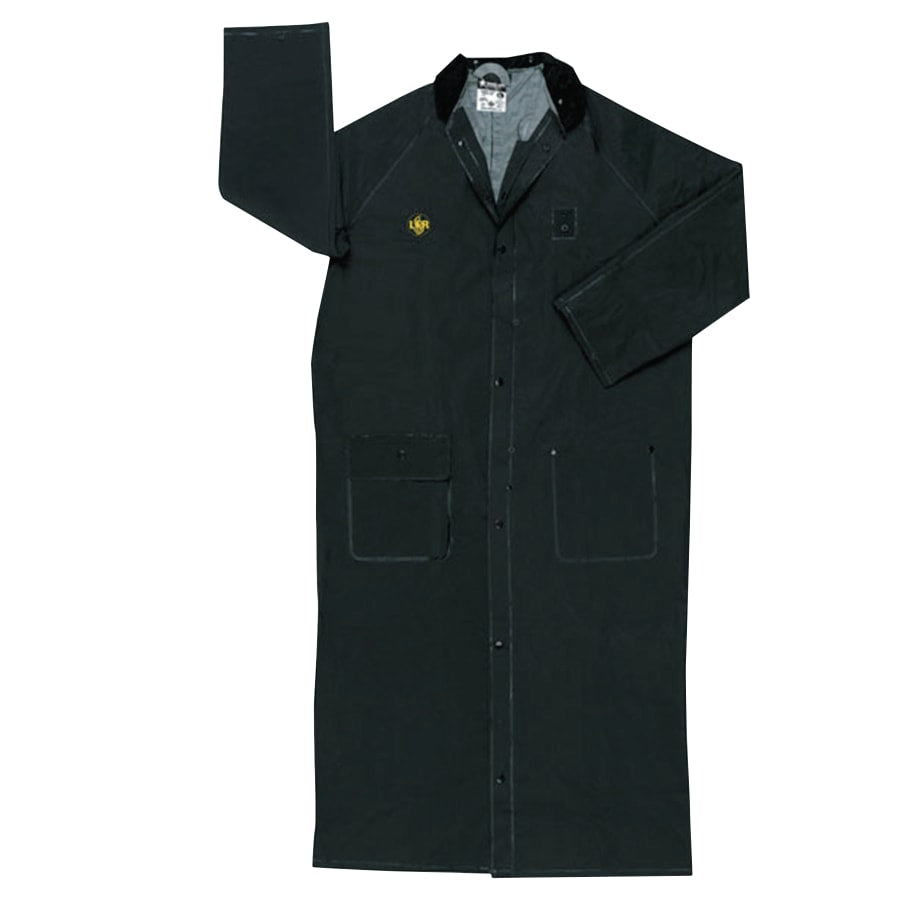 MCR Safety 611-FR267CXL Classic Plus Rainwear X-Large PVC Polyester Black Pack of 1