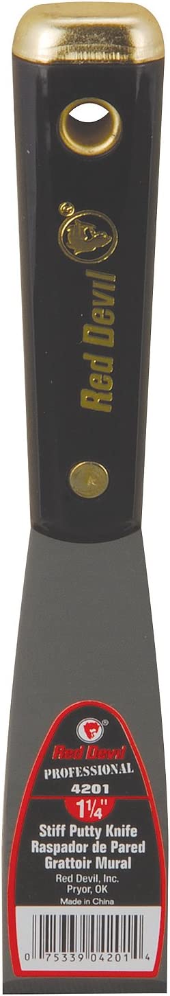 Red Devil Professional Stiff Blade Putty Knife - Dependable and Durable for Smooth Finishes