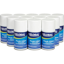 Global Industrial&#153; Automatic Air Freshener Refills Fresh Linen 7 oz. Can - 12 Refills/Case